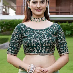 K 5 Fashion Solid Pure Georgette Saree With Unstitched Blouse Piece image 4