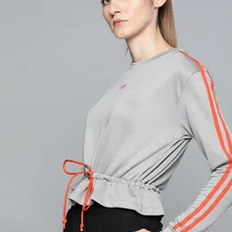 HRX By Hrithik Roshan Lifestyle Women Wet Weather Rapid-Dry Solid Sweatshirts-picture-10