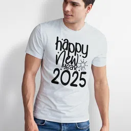 Seekbuylove Men Typography Printed Bio Finish T-shirt image 3