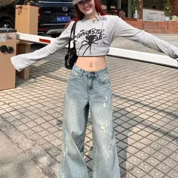 StyleCast Women Baggy Mid-Rise Light Fade Jeans-picture-12