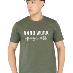 BRAWNY BATTLER Typography Printed Round Neck T-shirt-picture-23