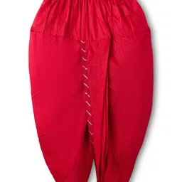 Babyhug Georgette Woven Full Sleeves Printed Kurta Dhoti Set - Maroon image 5