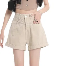 StyleCast Women Solid Regular Fit Mid-Rise Shorts-image-15