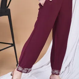 Shree Embroidered Tunic & Trousers Co-Ord Set image 5