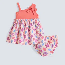 hopscotch Pure Cotton Floral Casual Dress with Bloomer-picture-34