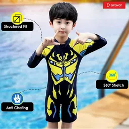 AIRAVAT Kids Printed Structured Fit Leg Suit image 3