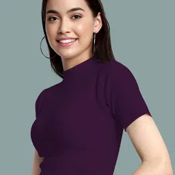 Dream Beauty Fashion Women Solid Crop Short Sleeves Top image 4