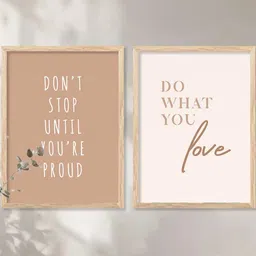 WALLLANE Brown Wood Wall Art image 2