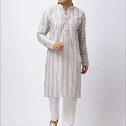 Aesthelia Men Regular Kurta with Pyjamas-image-28
