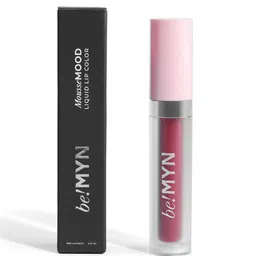 Be!Myn MousseMood 16H Stay Transfer Proof Liquid Lip Color 4.5 ml - Pink Poetry LL07 image 4