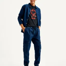 levi's Men's Indigo Tapered Cargo Trousers image 1