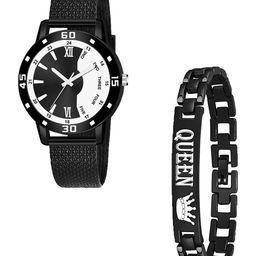 CSAMON Women Round Dial & Textured Straps Analogue Watch C1002 BLK Aeivyo S W Q Breclect-picture-21