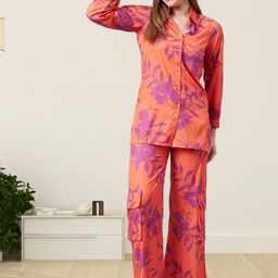 all about you Printed Collared Neck Long Sleeves Shirt With Trousers Co-Ords-picture-43