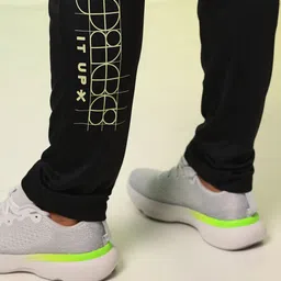 HRX by Hrithik Roshan Men Typography Printed Rapid-Dry Running Track pants image 3