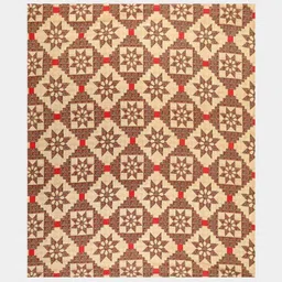 MILAAV Beige Geometric 144 TC King Bedsheet with 2 Pillow Covers image 3