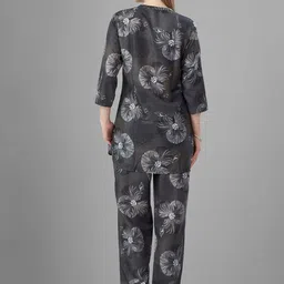 TITTLI Pack Of 2 Printed Mandarin Collar Relaxed Fit Tunic With Trousers Co-Ords image 3