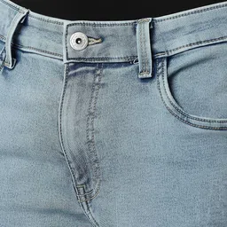 VAN HEUSEN DENIM LABS Men Slim Fit Mid-Rise Light Fade Jeans image 3