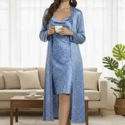 For You For Me Printed Maxi Nightdress image 3