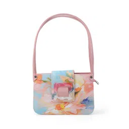 Metro PU Bucket Shoulder Bag with Bow Detail image 2