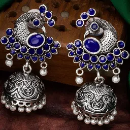Sangria Silver-Toned Silver Drop Earrings-picture-41