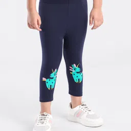 Kookie Kids Full Length Leggings Unicorn Print - Blue image 2