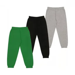 Swanker Kids Pack of 3 Cotton Mid-Rise Joggers Track Pants image 4