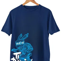 TeeSlix Unisex Blue Tshirts image 5