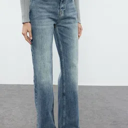 Trendyol Women Clean Look Heavy Fade Mid-Rise Jeans image 1