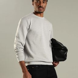 Tommy Hilfiger Men Solid Regular Fit Cotton Sweatshirt-picture-12