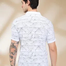 Being Human Men Printed Polo Collar Slim Fit T-shirt image 3
