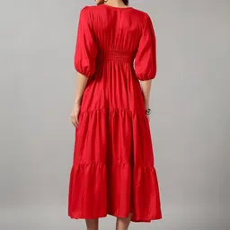 Jash Creation Women Pink Crepe Solid Anarkali Kurtas image 3