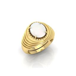 todani jems 5.25 Ratti Moonstone Stone Certified Gemstone Gold Plated | Adjustable Ring With Lab Certificate-picture-47