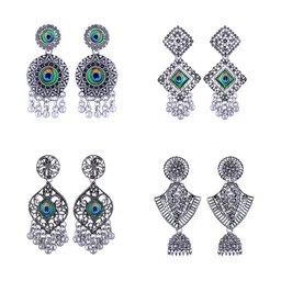 VIVASTRI Women Gold-Plated Alloy Earrings-picture-20