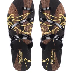 FOOT CARE Women Black PU Flats-picture-35