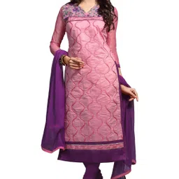 Maroosh Floral Embroidered Thread Work Unstitched Dress Material-picture-34