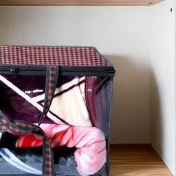 Stylista Beige & Black 3 Pieces Printed Multi-Utility Wardrobe Core Organisers image 5