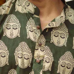 Moda Rapido Ethnic Motifs Printed Band Collar Long Sleeves A-Line Kurta image 5