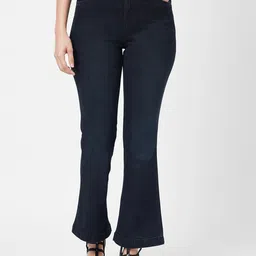 Kraus Jeans Women Flared High-Rise Light Fade Jeans image 1