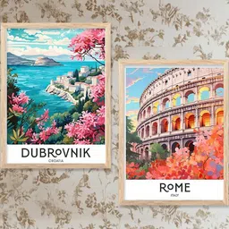 WALLLANE Brown Wood Wall Art image 2