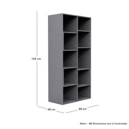 HEXA RED Grey Wooden Book Shelf image 5