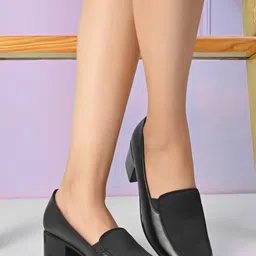 XE Looks Womens Synthetic Leather Block Heel Shoes-image-64