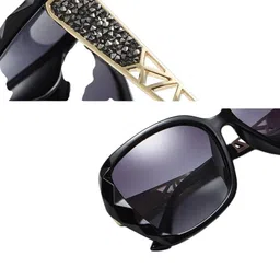 Eyedens Unisex UV Protected Lens Square Sunglasses D-Mond_Brod_Blk image 5