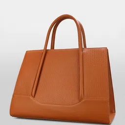 itti Textured PU Oversized Structured Handheld Bag image 5