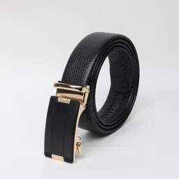 WINSOME DEAL Men Slider Buckle Closure Textured Formal Belt image 4
