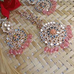 DIVASTRI Rhodium-Plated Mirror Studded Jewellery Set-picture-25