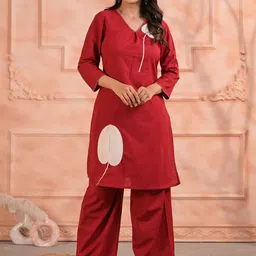 Readiprint Women Geometric Printed Kurta with Palazzo-image-3