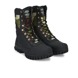 omee gold Men Printed Leather Trekking Shoes-picture-19