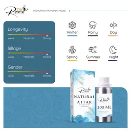 THE RUPAWAT Perfumery House Fitrat Natural Alcohol Free Attar 100 ml image 2