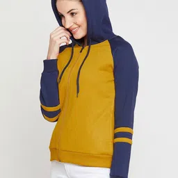 ZYNG Women Colourblocked Hooded Sweatshirt image 3
