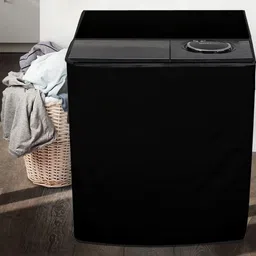 The Furnishing Tree Black Plastic Washing Machine Cover image 2